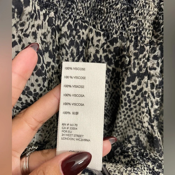 Free People Roma Snakeskin Print Crepe Blouse - Picture 12 of 12